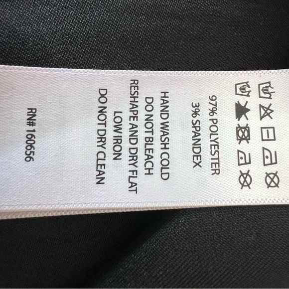 Rachel Zoe Black Satin Button Down Blouse Minimalist Luxe Career Chic S - Picture 5 of 5